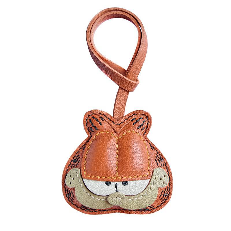 Garfield | Handmade Leather Bag Charms & Keychain